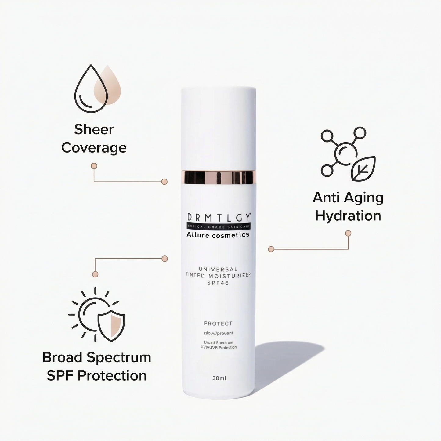 Universal Tinted Moisturizer SPF 46 - Allure Cosmetics